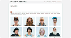 Desktop Screenshot of 100-faces-of-freakstock.com
